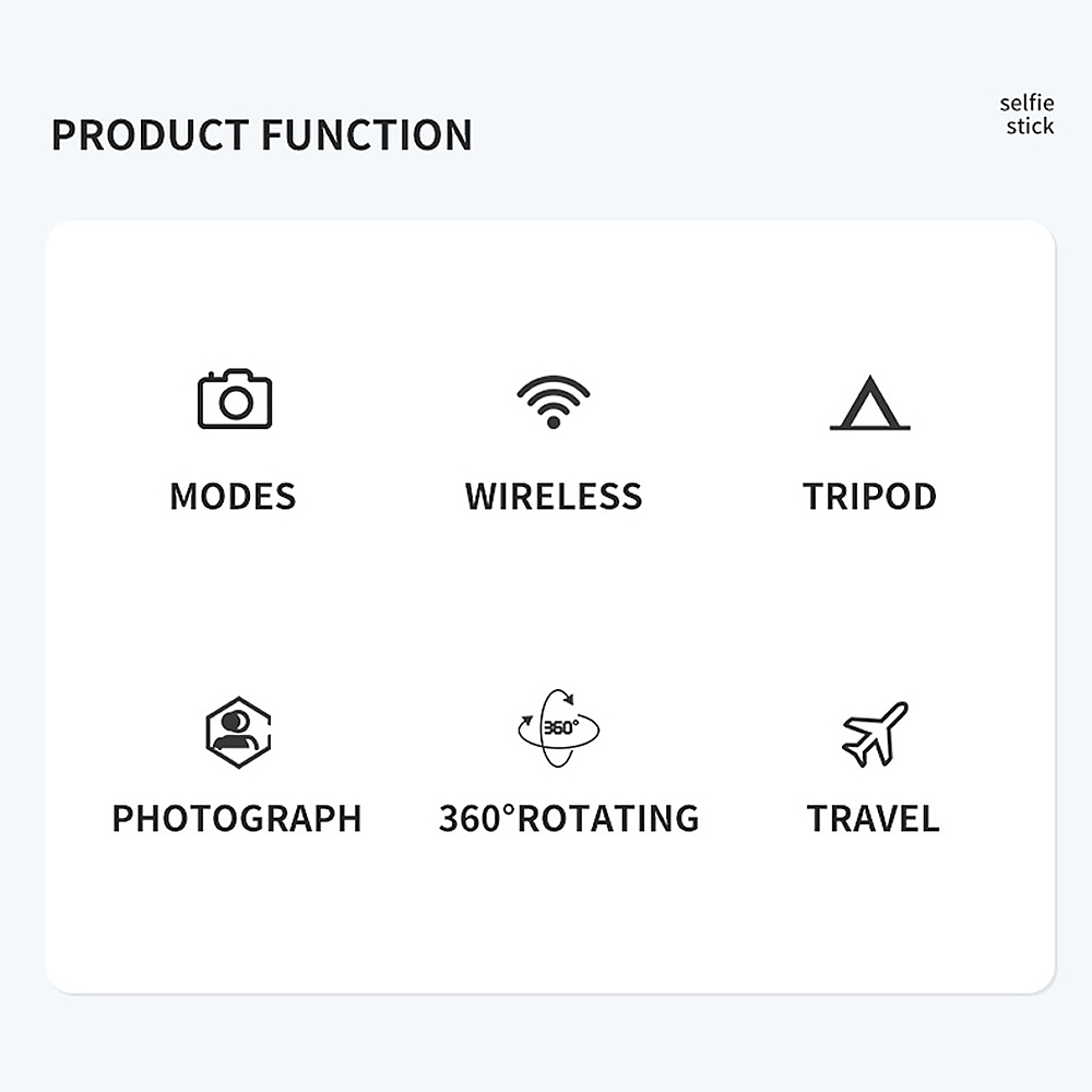 2 во 1 Професионален држач за телефон со селфи стик и WI-FI - Image 9