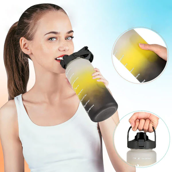 Сет 3 шишиња за вода со тајмер маркери 280ml-2l - Image 3