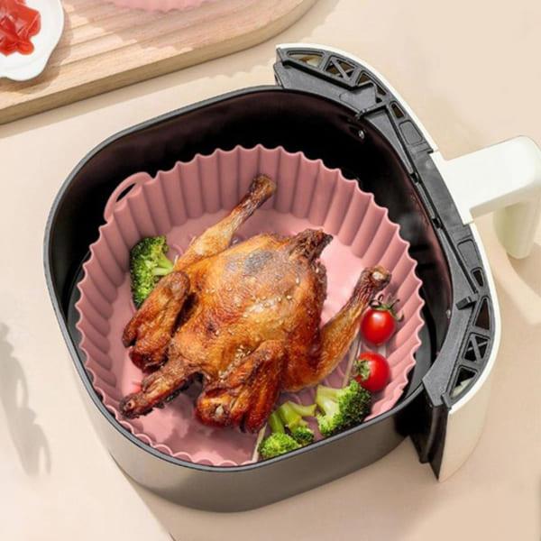 Силиконска нелеплива подлога за печење во air fryer 20cm (1+1 гратис)