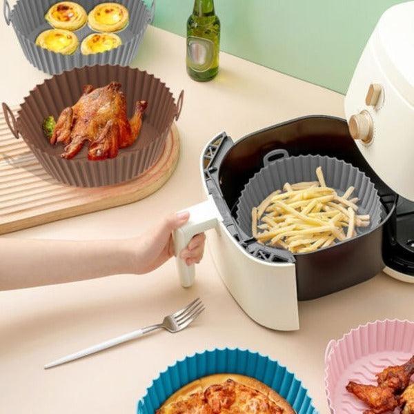 Силиконска нелеплива подлога за печење во air fryer 20cm (1+1 гратис) - Image 7