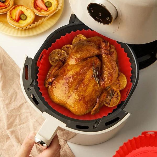 Силиконска нелеплива подлога за печење во air fryer 20cm (1+1 гратис) - Image 8