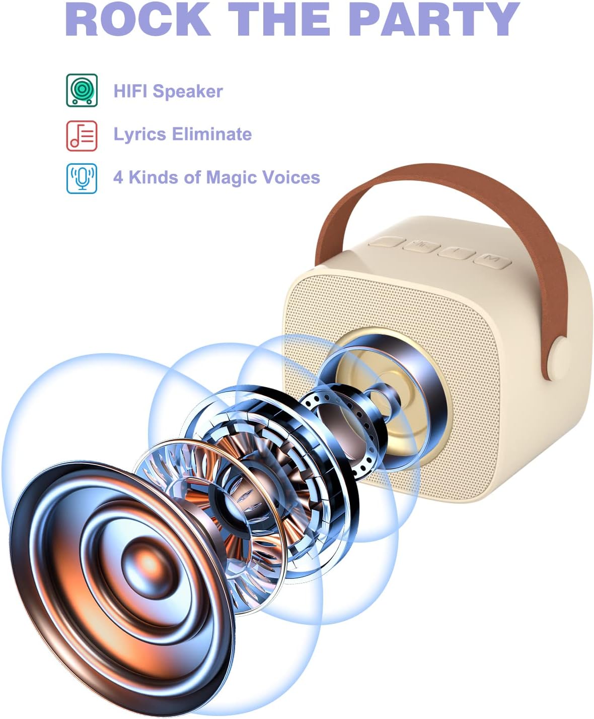 K1 pro мултифункционален HiFi ретро стерео звучник - Image 2