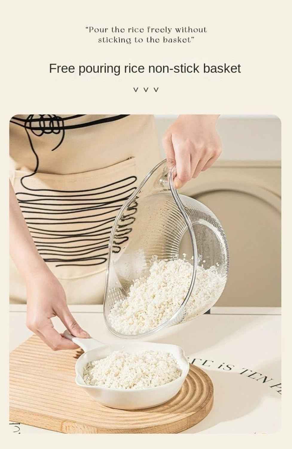 Пластичен сад-цедилка за ориз - Image 2