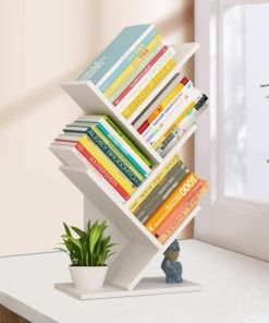 Полица за книги Tree – бела