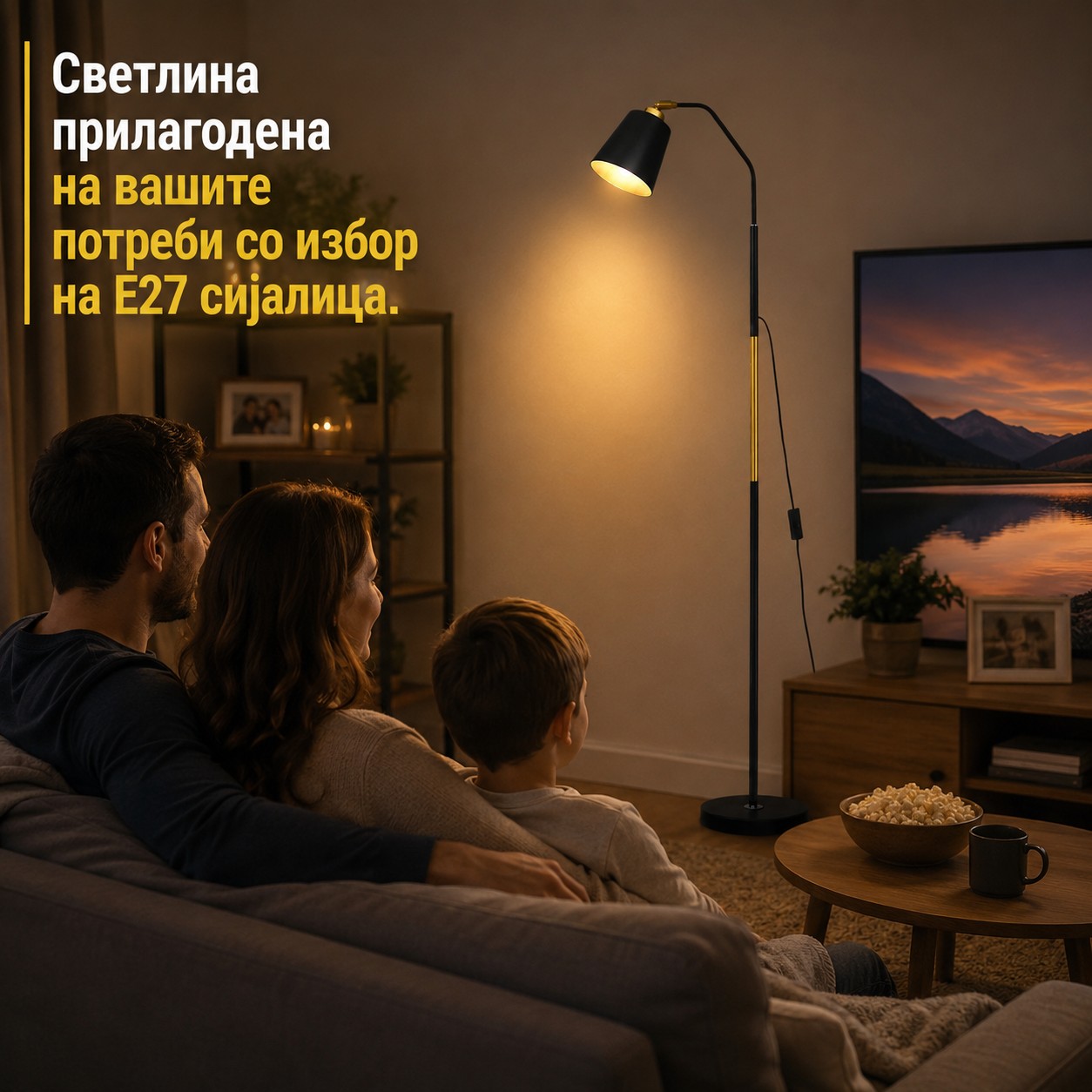 AuraLuxe™ Ламба што стои на подот - Image 2