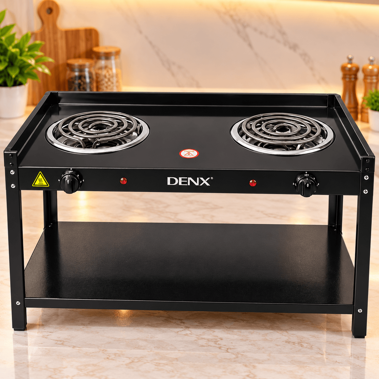 Denx Duo™ Двојно електрично мини-шпоретче (2 x 1000W) Бесплатна достава